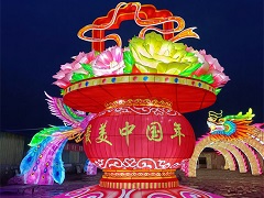 彩灯花灯灯组（大花篮6米高）