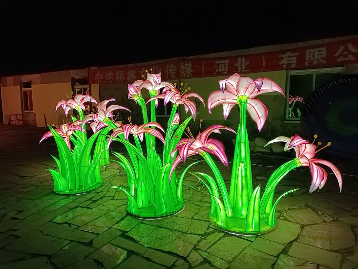 朱顶红花灯组